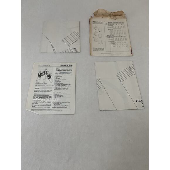 VTG Stretch & Sew 1045 Uncut Sewing Pattern Shawl Collar Jackets Bust size 30-42 - Picture 2 of 2